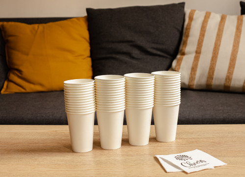 50 verres en carton recyclable