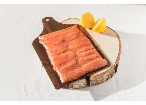 Assiette de saumon Gravlax maison tranché (200g)